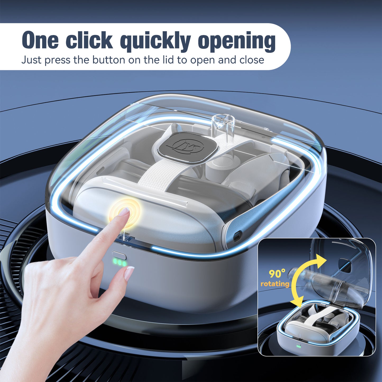 Charging Portable Carry Case for Meta Quest 3