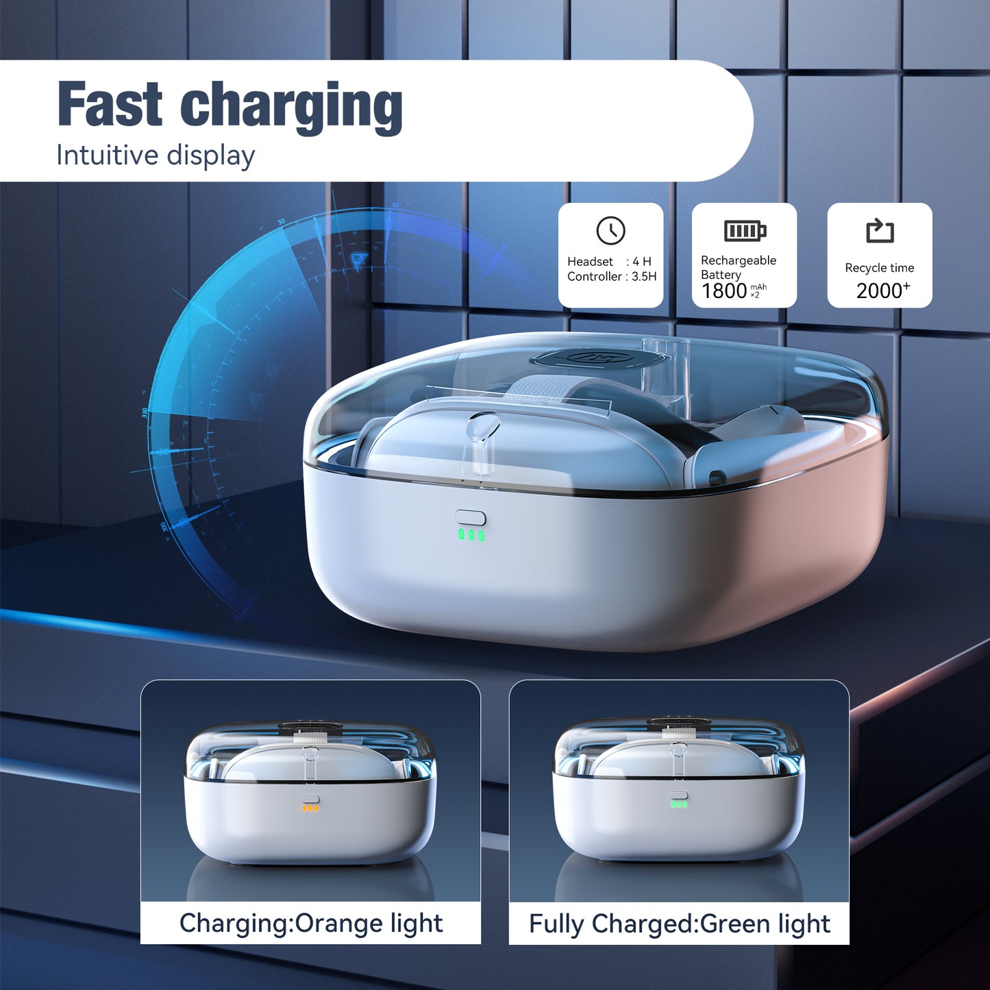 Charging Portable Carry Case for Meta Quest 3