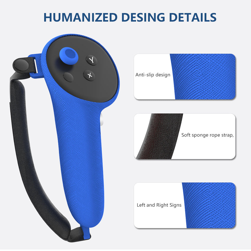 Extended Silicone Controller Covers for Meta Quest 3