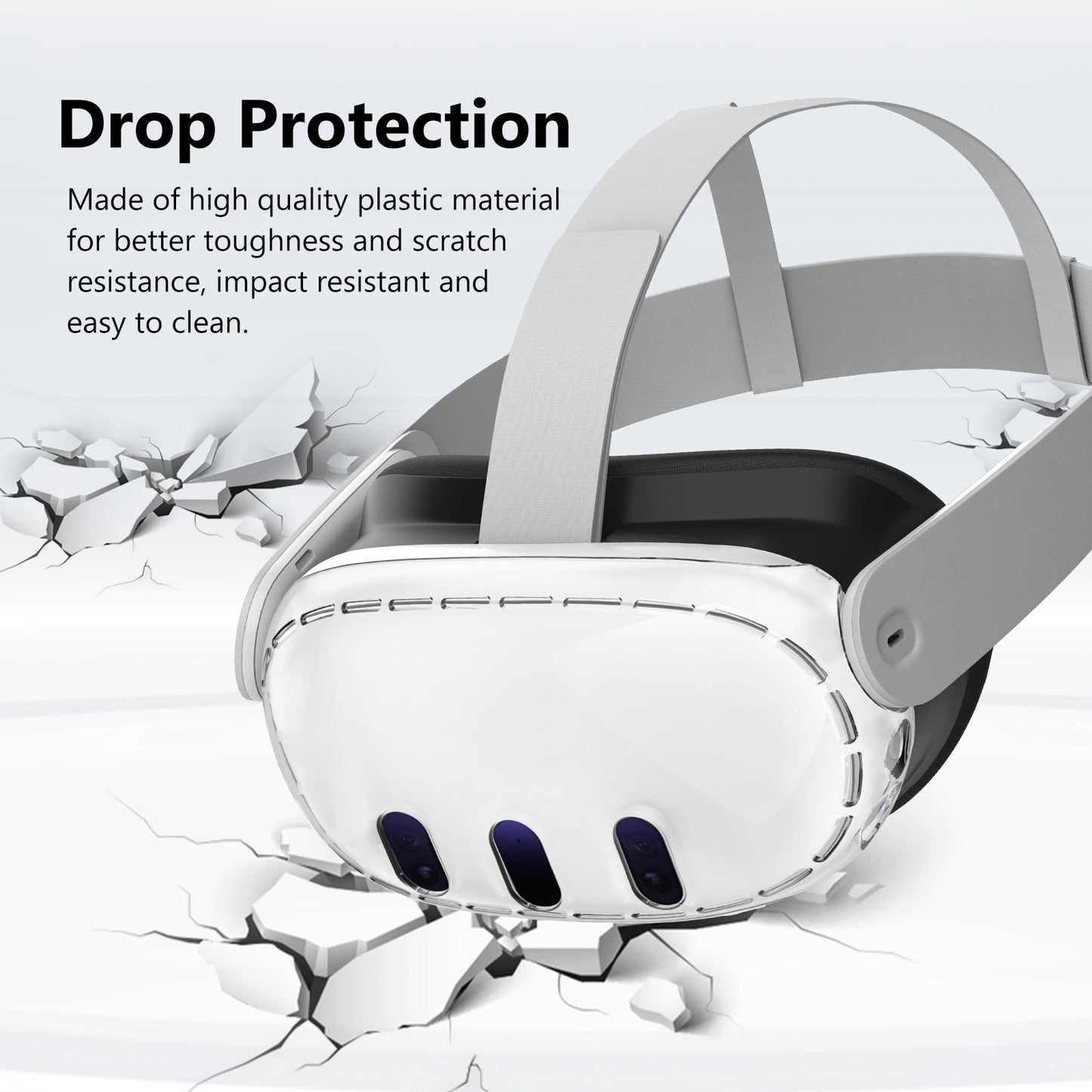 Meta Quest 3 Transparent Protective Cover