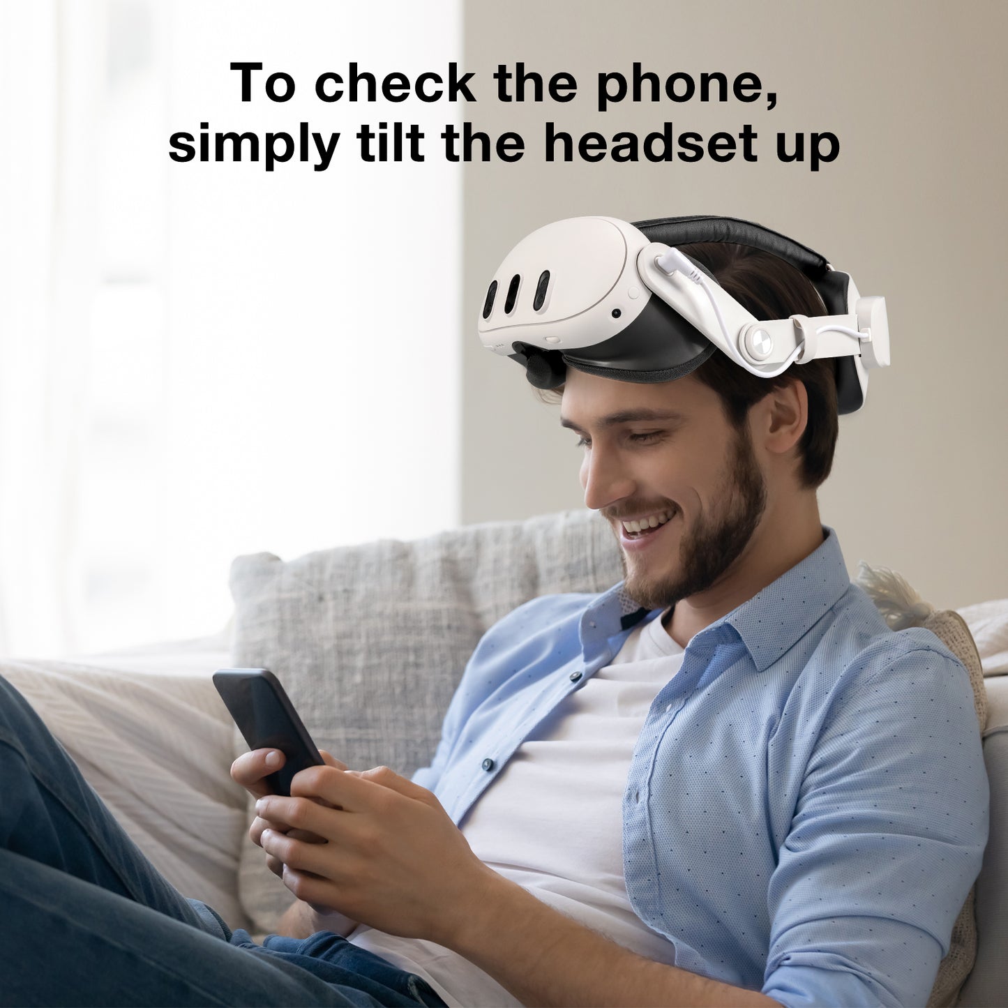 XM Charging Head Strap for Meta Quest 3