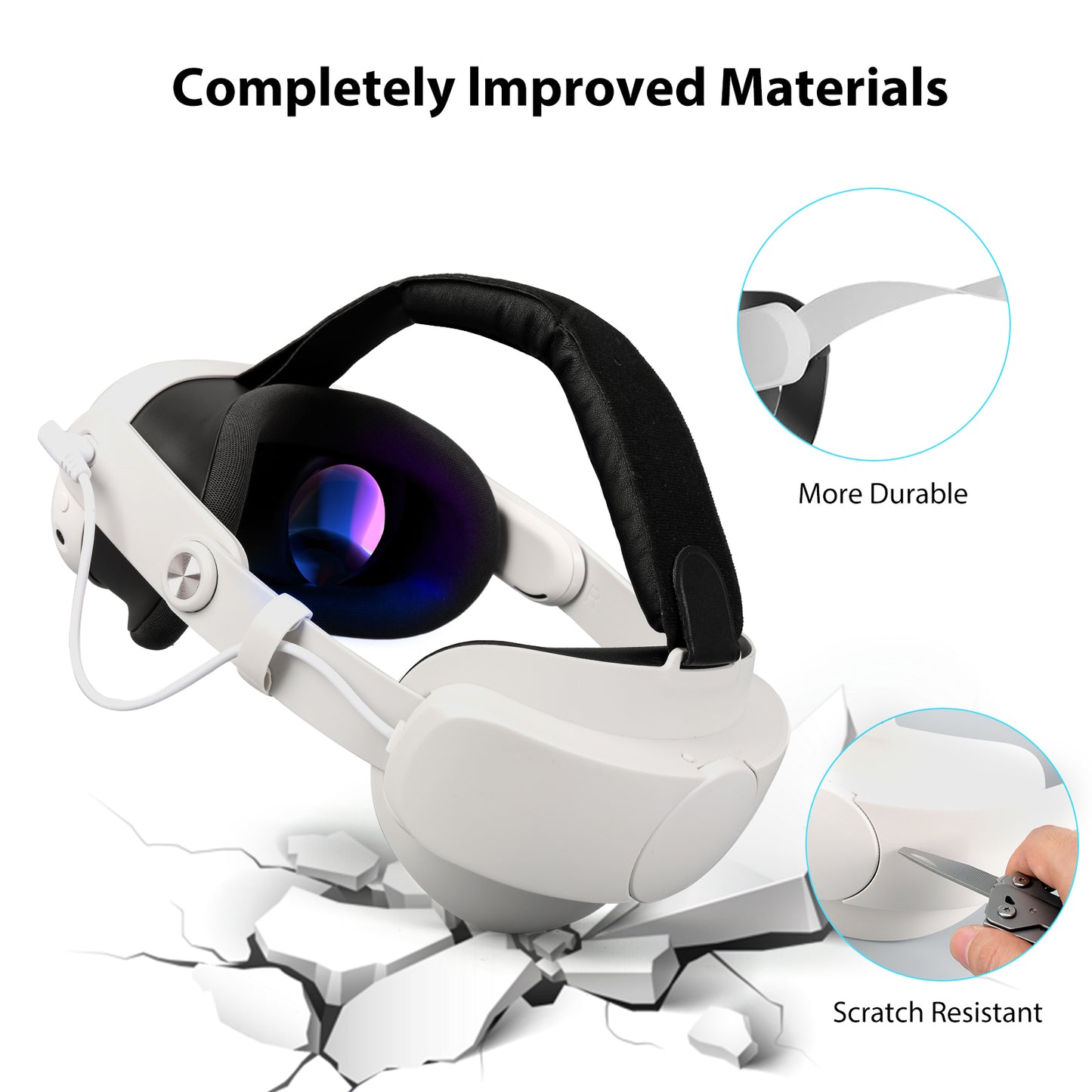 XM Charging Head Strap for Meta Quest 3
