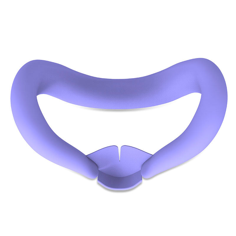 purple VR headset face cushion with ergonomic design for comfortable fit