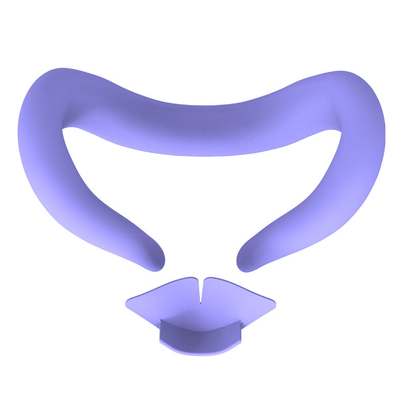 purple VR headset face cushion with ergonomic design for comfortable fit